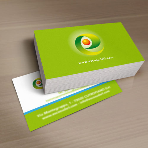 Escosud Sistemi per il risparmio energetico - bigliettini da visita